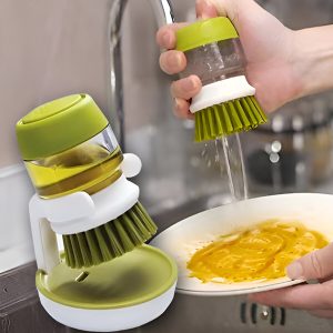 Rensebørste med dispenser og holder | BRUSKICA