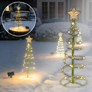 Solcelledrevet juletræs-havedekoration | TREELUSTOR