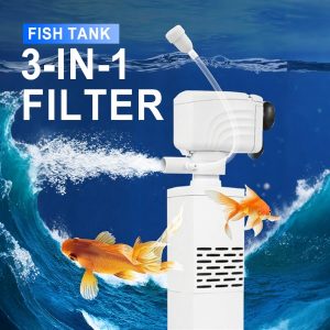 3-i-1 støjsvagt akvarievandfilter | FILTPRO